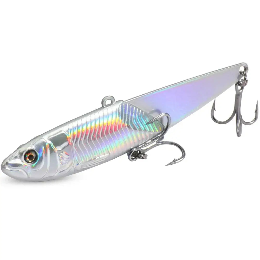 VIB Metal Jig Lure 20g 30g 40g Spinner Spoon 3D Eye Color Laser Spinning Fishing Tackle Hook Drag Cast Blade Pesca Vibetion Bait.