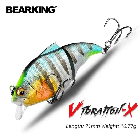 BEARKING 71mm 10g Top professional Wobblers fishing tackle fishing lures vibration bait for ice fishing Artificial accessories.