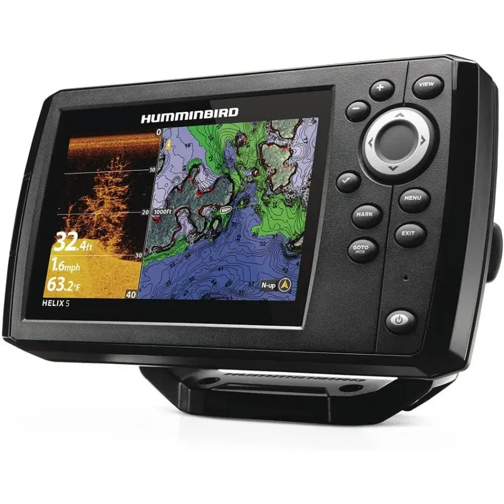 Humminbird Helix 5 Chirp DI GPS G3 Fish Finder with detailed sonar imaging display.