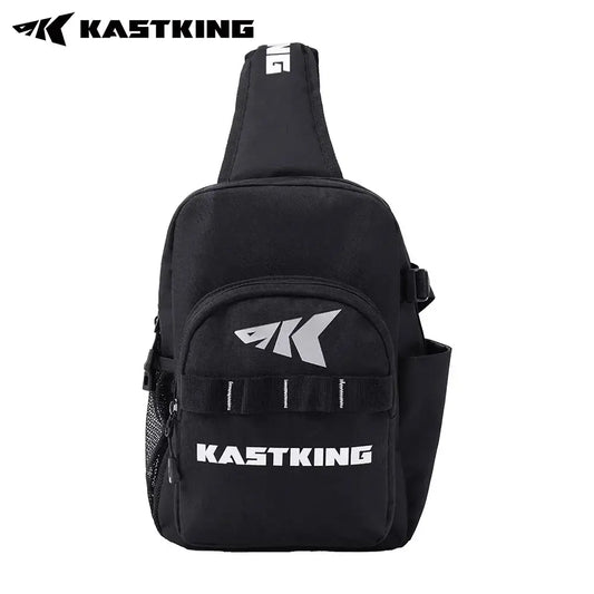 KastKing Bait Boss Fishing Sling Tackle Bag, stylish and functional shoulder backpack with rod holder.